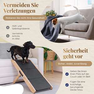 Rampa para perros de altura ajustable, sofá 2 en 1 para perros, cama para escaleras, sofá, plataforma de tacón Natural para perros pequeños, accesorio fácil para mascotas - Product Image 5