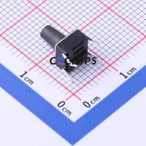 TC-6610-9-260G Tactile Switch Through hole Component THT-4P,6x6mm Switch Single Pole Single Throw Round Button 2.6N Through Hole - Product Image 2