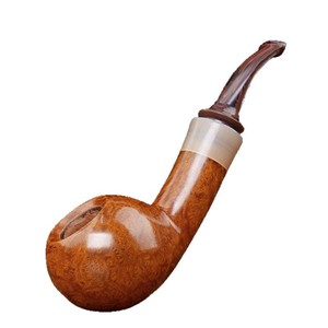 Briarwood Pipe Bent Type Handmade Imported Root Nodular Smoking Tobacco Pipe Zhejiang Origin - Product Image 5