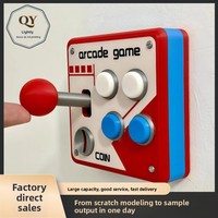 Panneau de commande rétro type 86 pour borne d'arcade, décoration créative pour salle de jeux, joystick, décoration de salle de jeux, commande simple, matériau PLA QY-2985