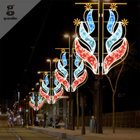 Luces Decorativas LED para Exteriores, Diseño de Estrella de Ramadán, Motivo 2D, para Calles, Festivales Islámicos, Comercios, Decoración Navideña