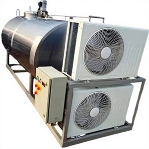 Réservoir de refroidissement du lait en acier inoxydable |   Réservoir de Stockage de Lait Frais avec Tuyauterie Sanitaire pour Exploitation Agricole et Transformation du Lait - Product Image 5