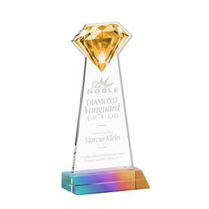 Trofeo de Cristal Personalizado con Logotipo Grabado, Premio Noble Diamond <span class=keywords><strong>Vanguard</strong></span>, para Reconocimiento de Innovación Corporativa - Product Image 5