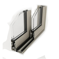 Profils d'extrusion en aluminium sur mesure, profil de cadre de porte et de fenêtre coulissante en aluminium