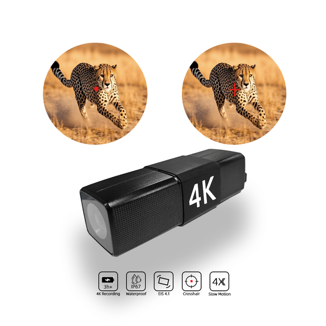 Firefly Q8L 4K IP67 Waterproof Hunting Action Camera Sports Bracket Shotcam Recorder Hunting Camera for Pigeon Shooting Video
