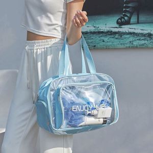 2024 Custom Logo Transparent Clear <b>Bath</b> Wash Fitness Travel <b>Portable</b> Makeup Bag Skincare Toiletry Bag Small Pvc Cosmetic Pouch - Product Image 6