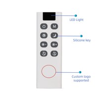 Télécommande de Haute Qualité 2.4G RF IR Blanche à 8 Boutons pour Appareils Électroménagers, Prise en Charge de la Personnalisation