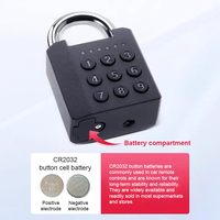 Serrure de porte intelligente portable à empreinte digitale, étanche, biométrique, sans clé, antivol, avec code numérique et Bluetooth pour armoire