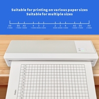 Printer Thermal Portabel BAIXIN A4 300DPI untuk Pembuat Label, Pencetakan Dokumen dan Foto dengan Status Stok