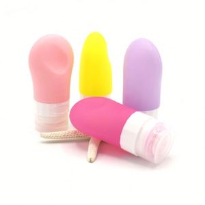 Kit de voyage approuvé avec tubes souples en silicone réutilisables pour cosmétiques et shampoing, 38, 60, 90 ml, avec logo personnalisé - Product Image 4