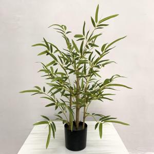 2025 Venta caliente planta verde <span class=keywords><strong>Artificial</strong></span> bambú Gran Decoración de suelo interior tronco Real Faux Bamboo - Product Image 4