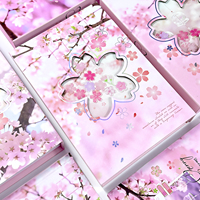 Carnet à couverture rigide avec serrure à code Sakura, journal, cadeau pour étudiant, vente en gros