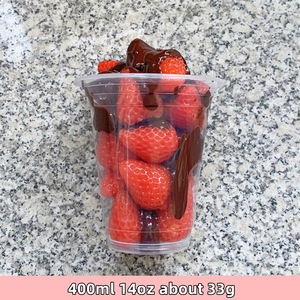 Glace artisanale 14oz à la fraise entière, au chocolat Nutella et aux noix, saveur mûre, modèle personnalisé, mignonne et originale - Product Image 3