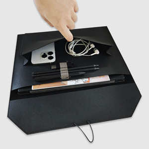 Sac de classement élégant et simple pouvant contenir <span class=keywords><strong>des</strong></span> téléphones, <span class=keywords><strong>des</strong></span> livres et <span class=keywords><strong>des</strong></span> tablettes, format A4, couleur et matière au choix, logo personnalisable - Product Image 2