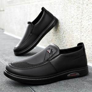 Chaussures de sport pour hommes grandes tailles, transfrontalières, en gros, tissées, respirantes, à enfiler, pour la course et le quotidien, été, couleur unie - Product Image 2