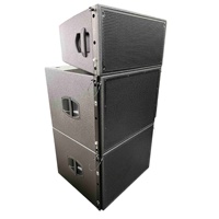 Speaker Line Array Pasif Dua Unit Kayu, Dapat Digantung dan Ditumpuk, Profesional untuk Pertunjukan Skala Besar, Rekayasa Panggung