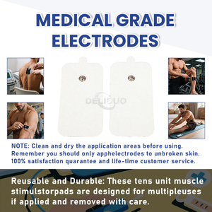 Bantalan elektroda medis tidak alergi, Emg/ecg elektroda merekat sendiri plat elektroda medis puluhan bantalan dapat digunakan kembali OEM/ODM puluhan - Product Image 3