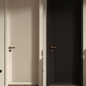 Puerta Moderna de PVC con Acabado Liso, Impermeable, para Hospital, Apartamento, Villa, Dormitorio, Fabricada en Polímero, Modelo FC07, China 2026 - Product Image 1