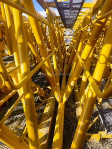 High Quality Used 20ton Flat-Top <b>Tower</b> <b>Crane</b> 75m Turning Radius Self-Erecting with Good Motor and Gearbox Low Price - Product Image 2