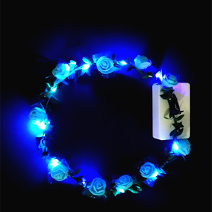 Fasce <span class=keywords><strong>per</strong></span> <span class=keywords><strong>Capelli</strong></span> LED Lampeggianti, <span class=keywords><strong>Coroncine</strong></span> Luminose a Forma <span class=keywords><strong>di</strong></span> Fiore, Ghirlande Floreali Luminose <span class=keywords><strong>per</strong></span> Feste e Rave, Decorazioni Luminose - Product Image 4