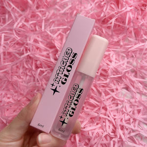 الحد الأدنى للطلب 50 قطعة | أنبوب ملمع شفاه LED وردي مع مرآة | زجاجة فارغة بتصميم مخصص لشعار خاص | تغليف مستحضرات التجميل للملاهي الليلية - Product Image 3