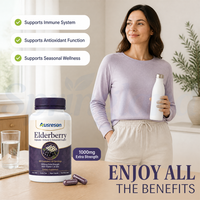 Capsules de sureau SPL en marque privée – Complément alimentaire naturel à base de plantes pour le bien-être général et la santé du système nerveux