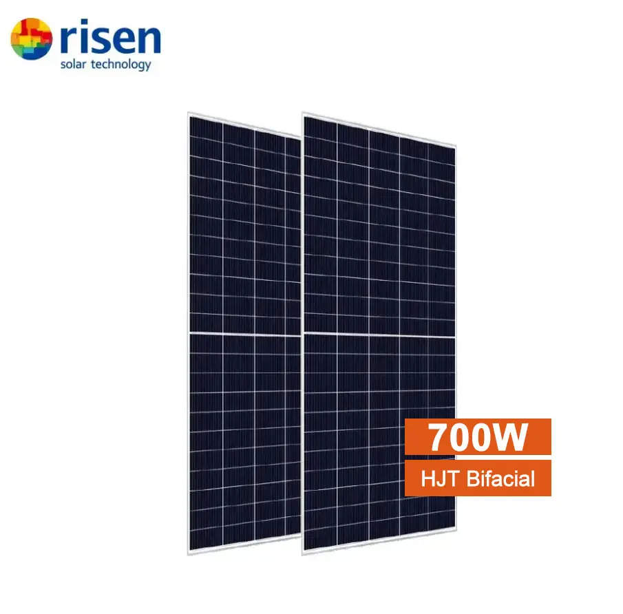 Tier 1 tăng hjt bifacial 680W 685W 690W 695W 700W 705W PV panel năng lượng mặt trời cho hệ thống năng lượng mặt trời