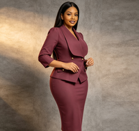Robe midi crayon moulante élégante pour femme, à revers, double boutonnage, boutons dorés, manches 3/4, taille cintrée, idéale pour le bureau et les occasions formelles