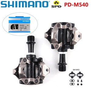 Pedales <span class=keywords><strong>SHIMANO</strong></span> <span class=keywords><strong>PD</strong></span> <span class=keywords><strong>M540</strong></span> M520 de Aluminio Compactos para Bicicleta de Montaña MTB con Sistema de Autobloqueo y Placas SM-SH51 Originales - Product Image 3
