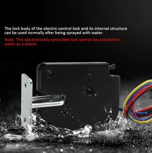 Điện tử khóa DC 5V DC 12V không thấm nước mini kích thước nhỏ solenoid điện từ thiết bị điện tử điều khiển Tủ ngăn kéo khóa - Product Image 5