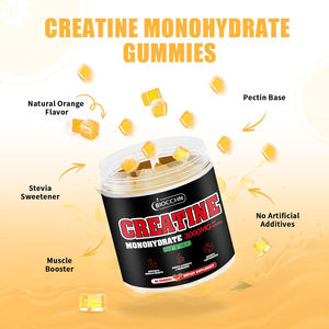 男性肌酸一水合物5000毫克-肌酸软糖用于锻炼肌肉、能量和力量-无糖锻炼前补充剂 - Product Image 3