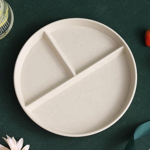 Offre Spéciale 9 pouces 3 compartiments en plastique réutilisable écologique plateau à déjeuner dîner <span class=keywords><strong>régime</strong></span> divisé portions plaques de contrôle pour adultes - Product Image 4