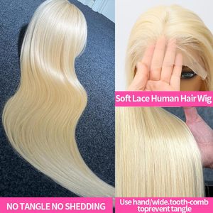 Pelucas frontales de encaje 13x6 Hd, pelucas de cabello humano sin cola alineadas con cutícula, cabello humano, compra a granel, pelucas de encaje completo Rubio para mujeres negras - Product Image 5