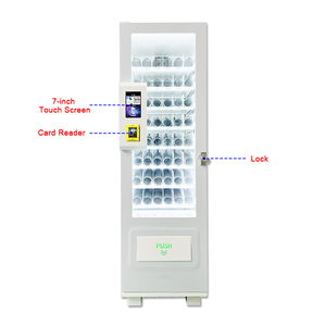 <span class=keywords><strong>Distributeur</strong></span> automatique de snacks, boissons, produits de beauté et préservatifs avec écran tactile Android, 36 sélections et lecteur de carte de crédit pour parcs et métros - Product Image 1