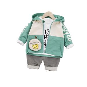 Vente en gros de vêtements pour enfants, nouveaux modèles, ensembles de vêtements pour bébés, sweat-shirt et pantalon harem, ensemble 3 pièces - Product Image 1