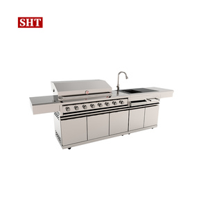Venta <span class=keywords><strong>de</strong></span> cocinas <span class=keywords><strong>de</strong></span> acero inoxidable para patio trasero, gabinetes personalizados, isla modular, isla <span class=keywords><strong>con</strong></span> fregadero <span class=keywords><strong>de</strong></span> <span class=keywords><strong>gas</strong></span>, gabinetes para parrilla, cocina exterior para barbacoa - Product Image 1