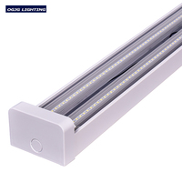 Tube LED linéaire 2x36W à montage en saillie avec diffuseur prismatique – Lampe tubulaire disponible