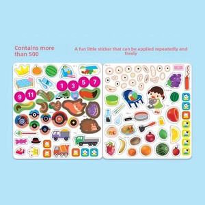Libro <span class=keywords><strong>di</strong></span> Adesivi per lo Sviluppo Logico dei Bambini 2-4 Anni, Multilingue, Prezzo Conveniente, Personalizzabile - Product Image 3