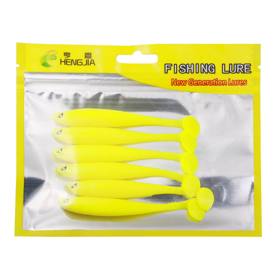 Yellow Shad Angry Eyes - 11CM Soft Lures for Bass Fishing