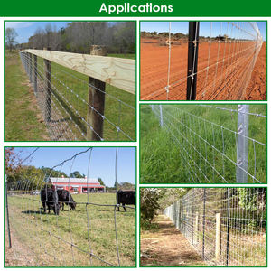 גדר שדה חווה 2.5 מ "מ מרובע עיצוב קשר מרובעים הגדר פלדה מגולוון עבור מרעה ושדות חקלאיות - Product Image 3