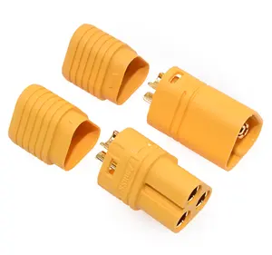 Connecteur 3 broches mâle femelle 3.5mm or Bullet Plug MT60-M Sockets 30A DC 500V Lipo Battery Amass Connector MT60 pour moteur RC