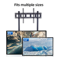 Support de sol mobile à hauteur réglable pour TV LED, LCD, tableau blanc interactif intelligent 55 65 75 86 98 110 pouces pour une visualisation flexible