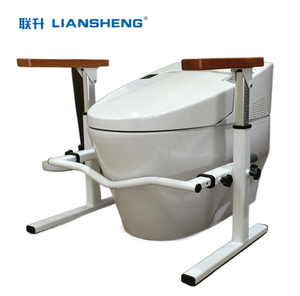 Cadre de sécurité <span class=keywords><strong>pour</strong></span> toilettes, <span class=keywords><strong>stabilisation</strong></span>, main courante de salle de bain, <span class=keywords><strong>barre</strong></span> d'appui, poignées, rampes, hauteur et largeur réglables <span class=keywords><strong>pour</strong></span> personnes âgées - Product Image 6