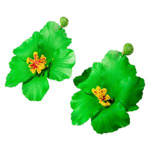 J 2026 Nuevos Pendientes de Aleación con Diseño Floral Bohemio Verde para Mujer, Joyería Dulce para Vacaciones, Accesorio de Moda al por Mayor - Product Image 5