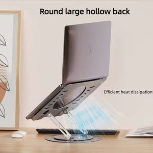 Support ergonomique pliable pour ordinateur portable et tablette, en métal robuste et durable, avec dossier creux, réglable à 360 degrés, pour usage au bureau et à domicile - Product Image 2