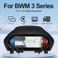 Nuevo Velocímetro LCD de 12.3'' para el Tablero de Instrumentos de Autos Serie 3/4 F30-F36, Panel de Instrumentos Digital con Carplay, Retrofit/Actualización
