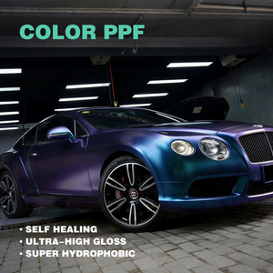 Film de protection de peinture (PPF) en TPU coloré OEM pour voiture, finition brillante, mate, satinée, auto-réparant, changeant de couleur, anti-rayures, anti-UV/infrarouge - Product Image 1
