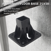 Produsen Cina Braket Dinding Aluminium 25*50mm Lapisan Bubuk Profil Aluminium Ekstrusi Industri