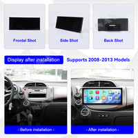 ZWNAV 15,8 pouces, CarPlay sans fil, Android Auto pour Honda Fit 2008-2013, Android 14, autoradio multimédia, lecteur DVD de voiture, écran tactile