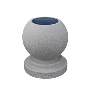 Barrière de balançoire extérieure lumineuse <span class=keywords><strong>jardin</strong></span> paysage pierre boule colonne parc caractéristique pour bloqueur de route et obstacle de stationnement - Product Image 2